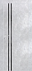 Межкомнатная дверь PX-11  AL кромка с 4-х ст. Серый бетон